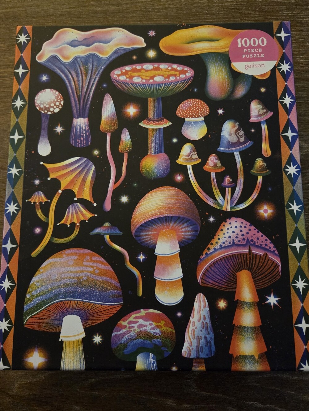 Like New Galison "Cosmic Mushrooms" 1000 Piece Puzzle